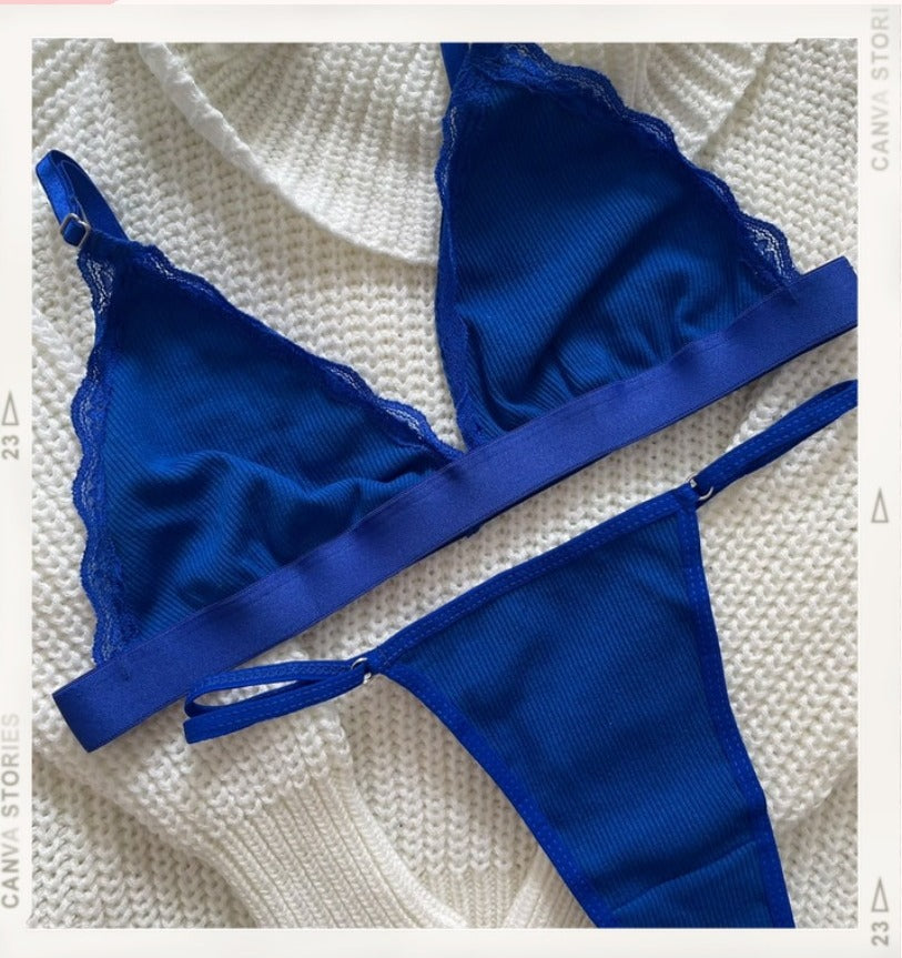 Lencería Crema Satinada - conjunto amarillo pálido de encaje - Seduxxion