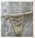 Pantys Dorado Brillante - panty crema/dorado con lentejuelas brillantes - Seduxxion