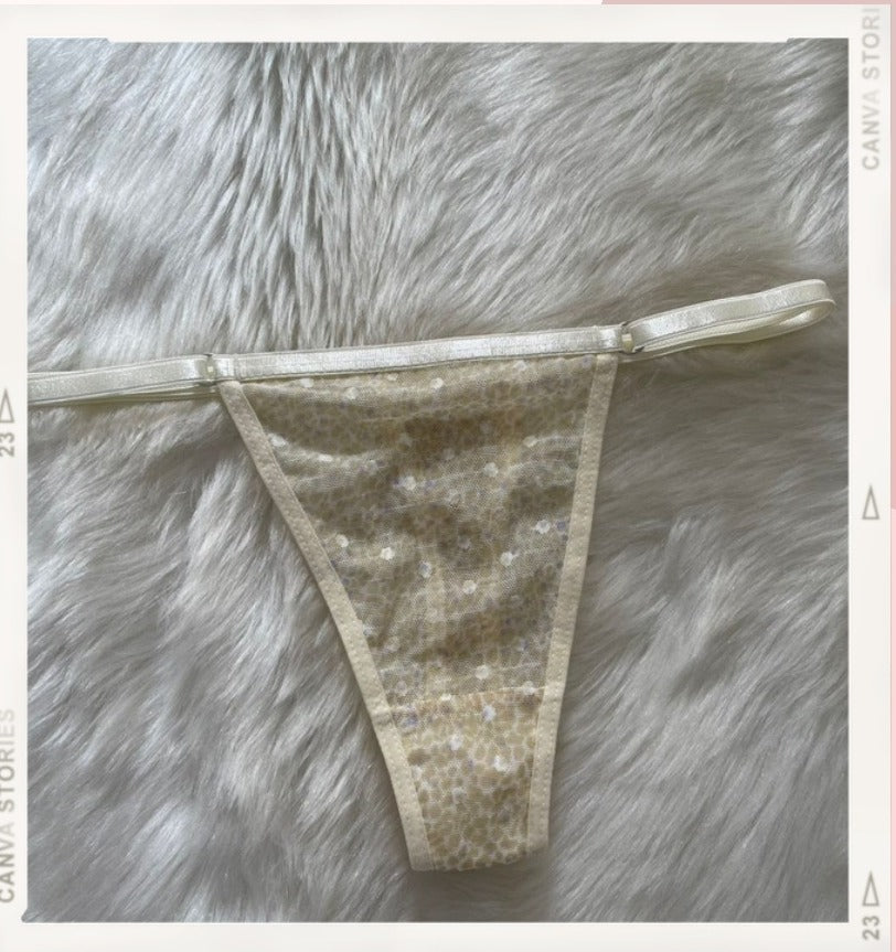 Pantys Dorado Brillante - panty crema/dorado con lentejuelas brillantes - Seduxxion