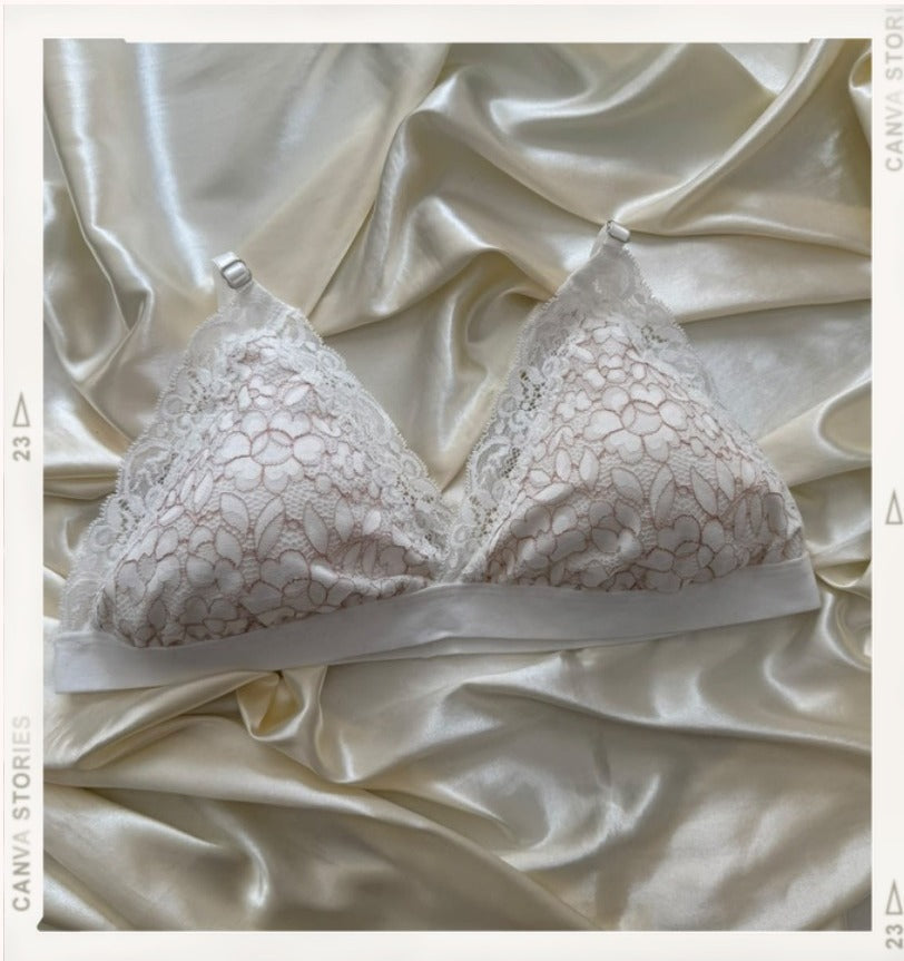 Braletts Bralette Blanco - bralette blanco de encaje - Seduxxion