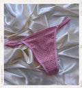 Pantys Rosa Bordada - panty rosa de encaje ojales - Seduxxion