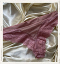 Pantys Rosa Ribeteada - panty rosa palo con ribete de encaje - Seduxxion